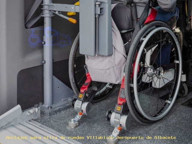 Sujección de silla de ruedas Villablino Aeropuerto de Albacete